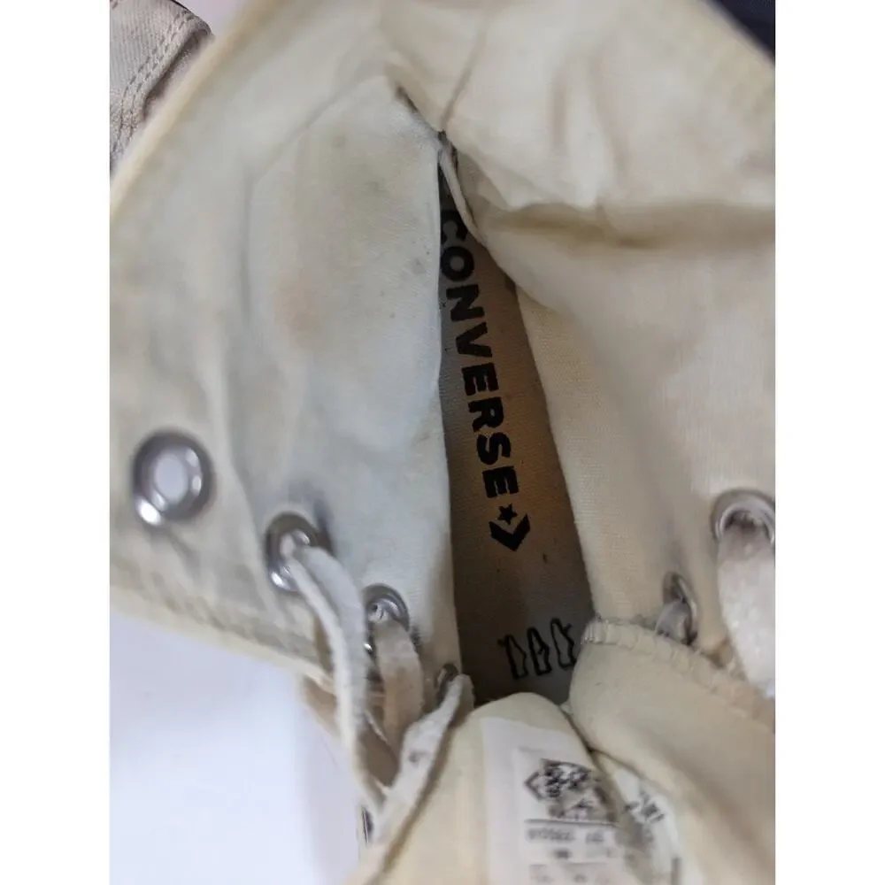 Converse Chuck Taylor All Star Hi Classic White With Black Stripe Size 6.5